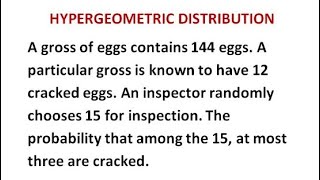 Hypergeometric Distribution #Concept#Problem-shortcut