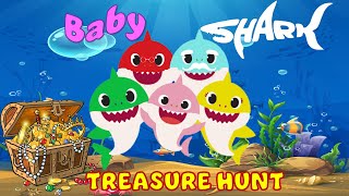 Baby Shark | Baby Shark Family Treasure Hunt | Kids Song | Nursery Rhymes