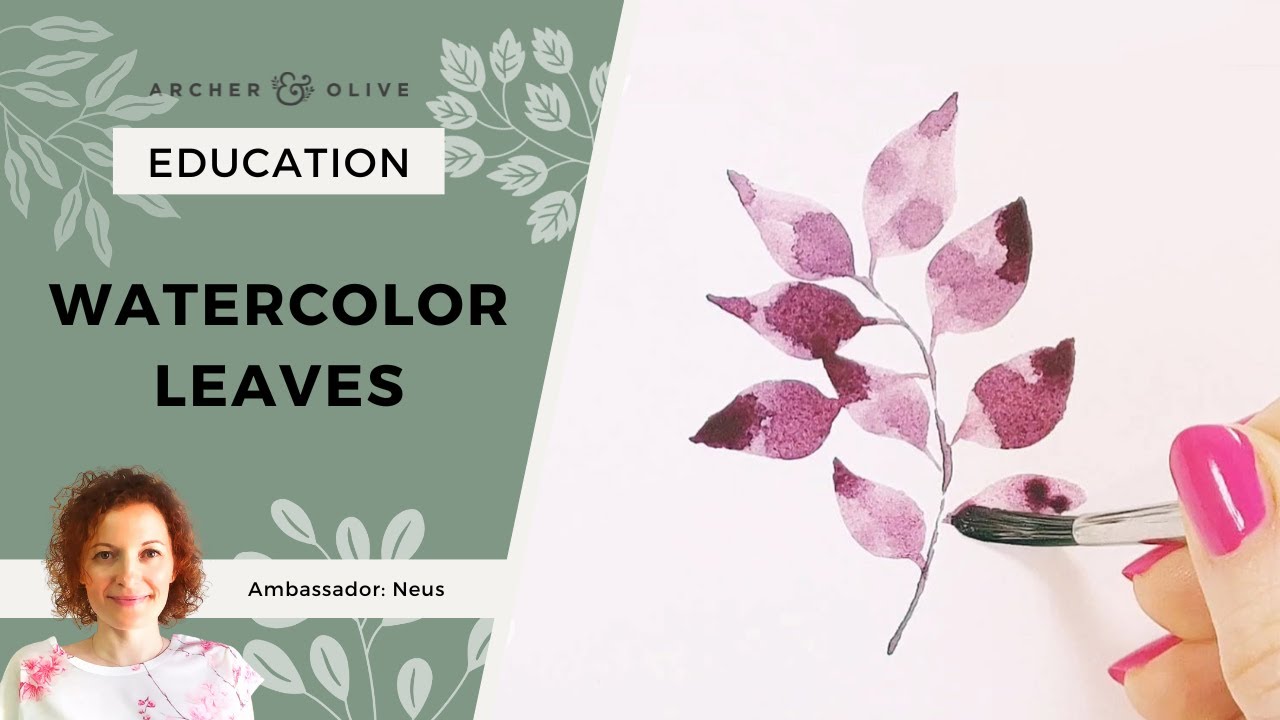 Easy Step By Step Watercolor Leaves Painting Tutorials Youtube