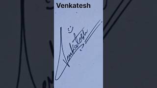 Discover the Mystery behind Venkatesh's Signature Art #shorts #viral #short #trending #name