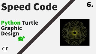 6. Python Turtle Graphic Design - Speed Code || Leaf Flower Design