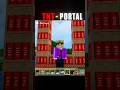 Time to Blow TNT Portal #minecraft #shorts