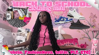 $500+ BACK TO SCHOOL clothing haul | skims, telfar, PLT,  FashionNova, & etc