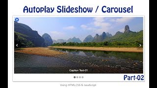 How to create slideshow/carousel using HTML, CSS and JavaScript | Part-02/05