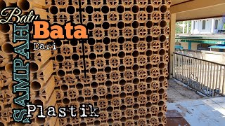 Sampah Plastik buat bata