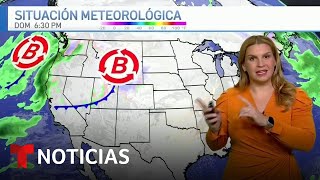 Se esperan lluvias y nevadas intensas de la Costa Oeste hasta el Noreste | Noticias Telemundo