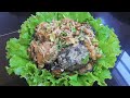 ចៀនជួនត្រីអណ្តែង fried catfish with ginger and fermented soybeans so thea