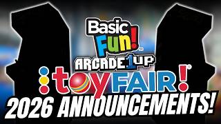 Basic Fun Arcade1up 2026 Toyfair Arcade Releases!