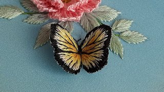 How to embroider a butterfly Stumpwork Hand Embroidery