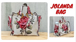 JOLANDA BAG | Tutorial BORSA fai da te | How to sew a fabric BAG | DIY tutorial BAG