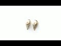 silverona 2.47ctw genuine pearl u0026 white cubic zircon .925 sterling silver gold plating earrings