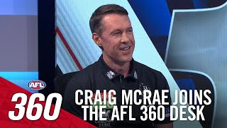 New Collingwood coach Craig McRae joins the desk! | AFL 360 | Fox Footy