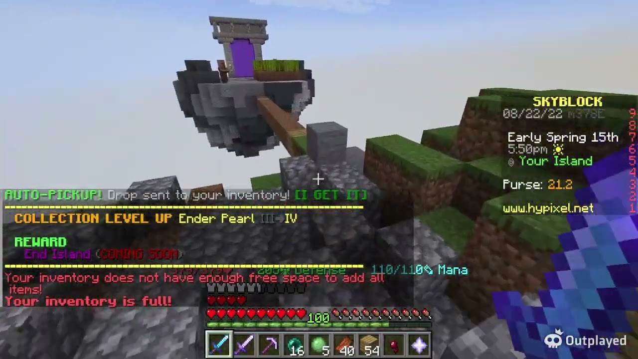 Minecraft Sky Block Youtube