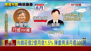 慶富爆財務缺口 傳陳慶男向地下錢莊借2億