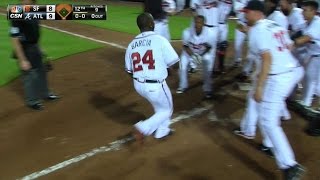 8/3/15: Braves stun Giants on Garcia's walk-off homer