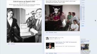 Steve Jobs 1955 - 2011 with Facebook Timeline