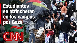 Protestas por Gaza en las universidades: estudiantes atrincherados, denuncias y reacciones