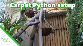 How To Setup A Carpet/Diamond Python Enclosure