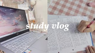 Vlog 31 // STUDY VLOG | waking up early, first laptop unboxing