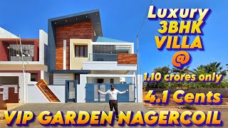 🏡 3BHK House for Sale VIP Garden Nagercoil | 4.1 Cent DTCP Approved | Ready to Move | ₹1.10 Cr Offer