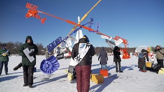 Art Shanty Projects take residency on frozen lake in Minnesota