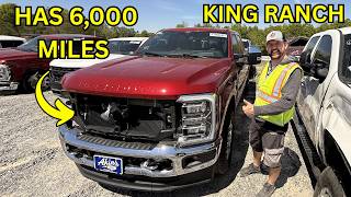 This Salvage 2024 King Ranch Ford F250 Has Only 6k MILES On It?!