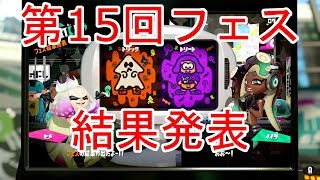 【スプラトゥーン2】第15回フェス「トリック vs トリート」結果発表