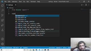 Python 3 Tkinter Script to Track Phone Number Location & Sim Card Details Using Phonenumbers Library