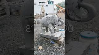 elephant in granite stone