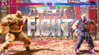 Street Fighter 6 ✦ Itazan (Zangief) vs Machabo (Akuma) ✦ High Level Gameplay