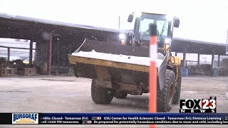 Video: City crews urge drivers to be safe and drive slow as road conditions worsen