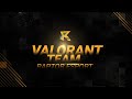 ANNONCE ÉQUIPE VALORANT - RAPTOR ESPORT 2024