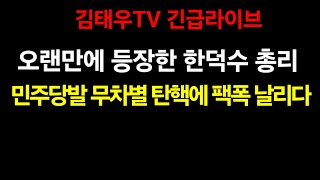 오랜만에 등장한 한덕수 총리, 민주당발 무차별 탄핵에 팩폭 날리다