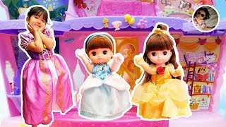 レミン＆ソラン シンデレラドレス＆ベルドレスでディズニープリンセスごっこ☆着せ替え＆ヘアアレンジでダンスパーティー！/ Remin \u0026 Solan Disney Princess Dress