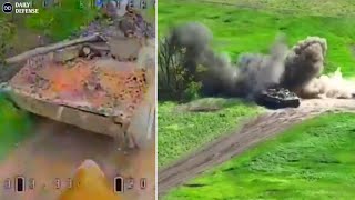 A Ukrainian loitering munition destroyed a Russian BMP-3.