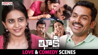 Khakee Love & Comedy Scenes || Telugu Movies || Karthi, Rakul Preet Singh || Aditya Cinemalu
