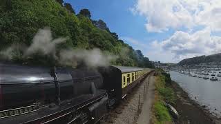 Dartmouth Train 4k 360 Reframed to 2D normal film footage