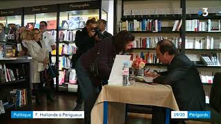 Succès de librairie pour François Hollande à Périgueux