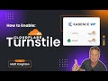 STOP SPAM - How to use Cloudflare Turnstile on Kadence Forms (Adv)