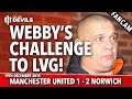 Webby's Challenge To Louis Van Gaal! | Manchester United 1-2 Norwich City | FANCAM