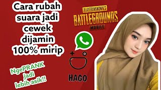 TUTORIAL PRANK HODE PUBG SUARA CEWEK/PEREMPUAN 100% MIRIP | MERUBAH SUARA MIRIP CEWEK/PEREMPUAN