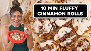 Fluffy Airfryer Low Carb Apple Pie Cinnamon Rolls in 10 Mins!