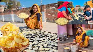 💁‍♀️त्यौहार के पहले पूरे जोश और फुर्ती के साथ कैसे निपटाए एक ही दिन में इतने सारे काम आलू पापड़ चिप्स