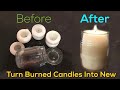 Making a New Candle from Old Burned Down Ones