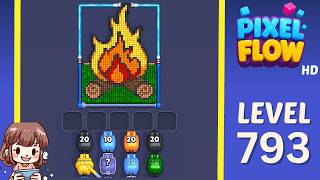 Pixel Flow Level 793 Solution Walkthrough