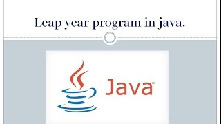 java program to check whether a given year is leap year