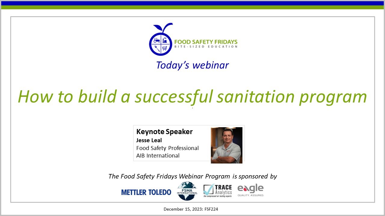 How To Build A Successful Sanitation Program Youtube