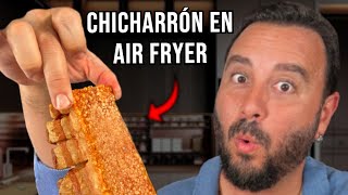 Cómo hacer CHICHARRÓN PERFECTO EN AIR FRYER | Crocante, jugoso y carnudo!