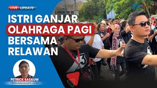 Siti Atikoh Olahraga Pagi bersama Relawan di Manado, Didampingi Istri Gubernur dan Istri Wali Kota