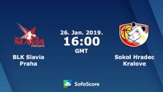 BLK Slavia Prague 94 - 85 Sokol Hradec Kralove (Czech Republic league 2018/2019 season)